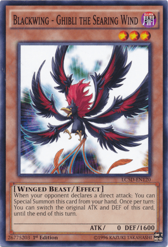 Blackwing - Ghibli the Searing Wind - LC5D-EN120 Common 1st Edition