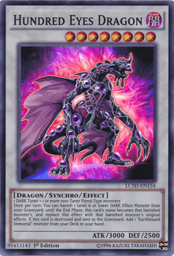 Hundred Eyes Dragon - LC5D-EN154 Super Rare 1st Edition