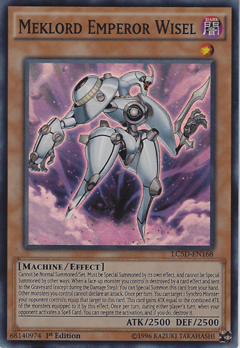Meklord Emperor Wisel - LC5D-EN168 Super Rare 1st Edition