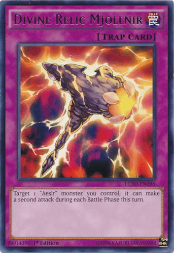 Divine Relic Mjollnir - LC5D-EN196 Rare 1st Edition