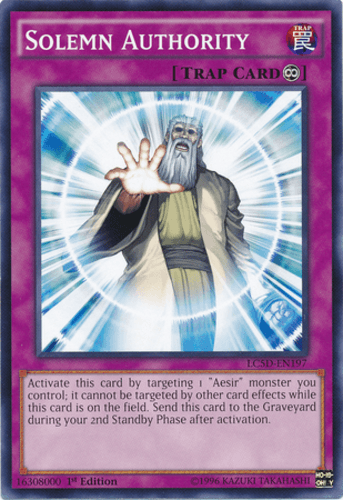 Solemn Authority - LC5D-EN197 Common 1st Edition