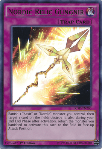 Nordic Relic Gungnir - LC5D-EN200 Ultra Rare 1st Edition