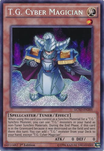 T.G. Cyber Magician - LC5D-EN205 Secret Rare 1st Edition