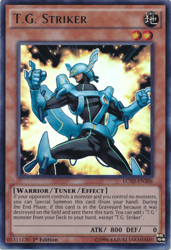 T.G. Striker - LC5D-EN206 Ultra Rare 1st Edition