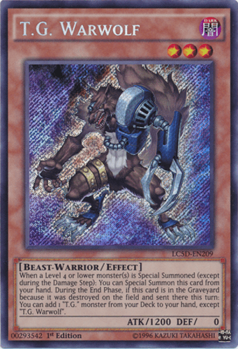 T.G. Warwolf - LC5D-EN209 Secret Rare 1st Edition