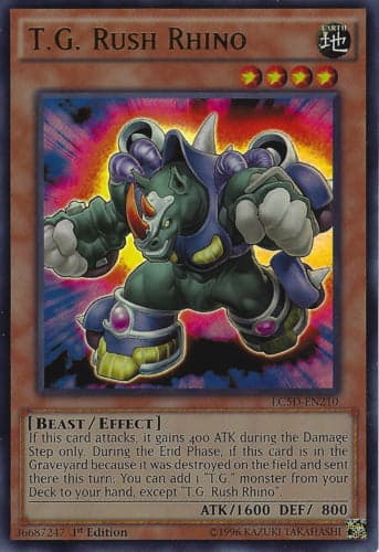 T.G. Rush Rhino - LC5D-EN210 Ultra Rare 1st Edition