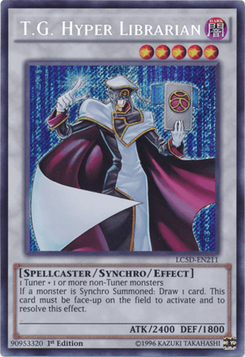 T.G. Hyper Librarian - LC5D-EN211 Secret Rare 1st Edition