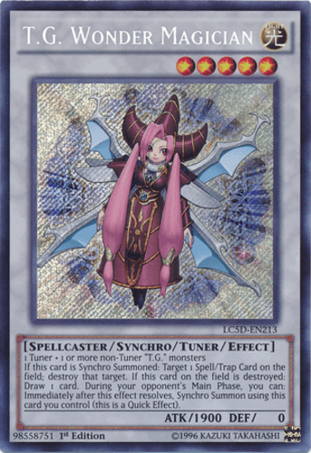 T.G. Wonder Magician - LC5D-EN213 Secret Rare 1st Edition