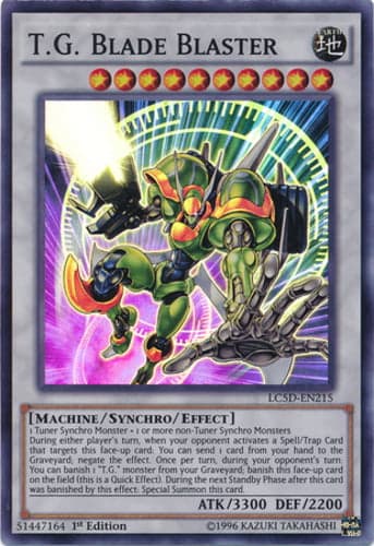 T.G. Blade Blaster - LC5D-EN215 Super Rare 1st Edition