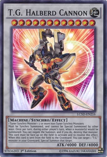 T.G. Halberd Cannon - LC5D-EN216 Super Rare 1st Edition