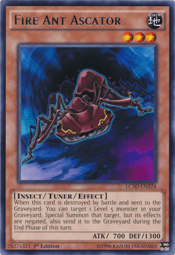 Fire Ant Ascator - LC5D-EN224 Rare 1st Edition