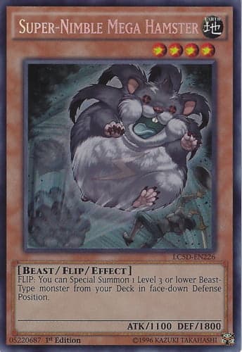 Super-Nimble Mega Hamster - LC5D-EN226 Secret Rare 1st Edition