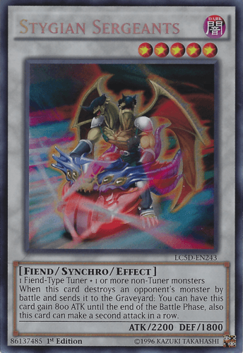 Stygian Sergeants - LC5D-EN243 Secret Rare 1st Edition