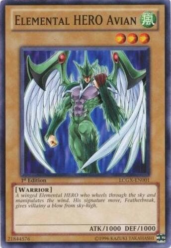 Elemental HERO Avian - LCGX-EN001 Common 1st Edition
