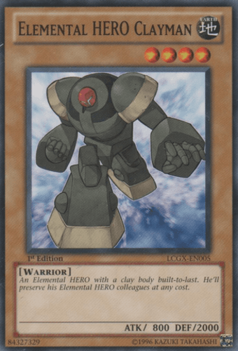 Elemental HERO Clayman - LCGX-EN005 Common 1st Edition
