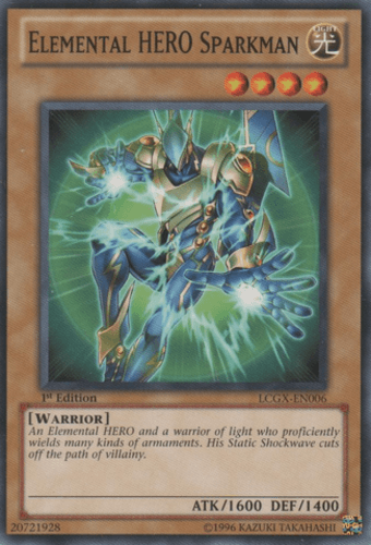 Elemental HERO Sparkman - LCGX-EN006 Common 1st Edition