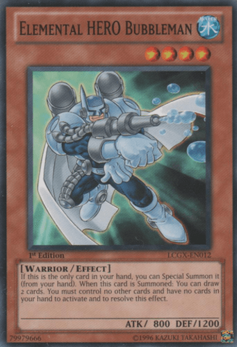 Elemental HERO Bubbleman - LCGX-EN012 Common Unlimited