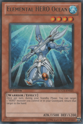 Elemental HERO Ocean - LCGX-EN025 Rare Unlimited
