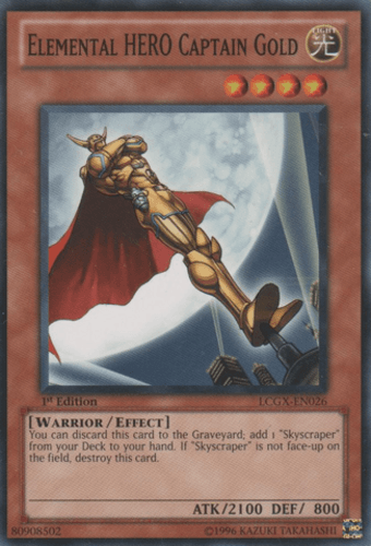 Elemental HERO Captain Gold - LCGX-EN026 Common Unlimited