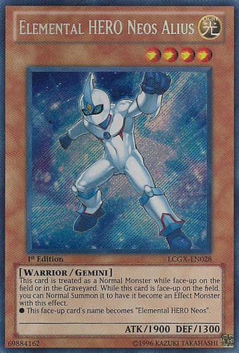 Elemental HERO Neos Alius - LCGX-EN028 Secret Rare Unlimited