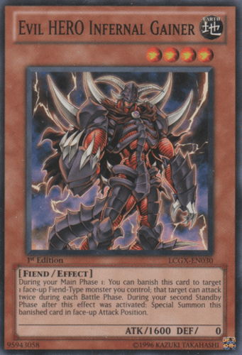 Evil HERO Infernal Gainer - LCGX-EN030 Common Unlimited