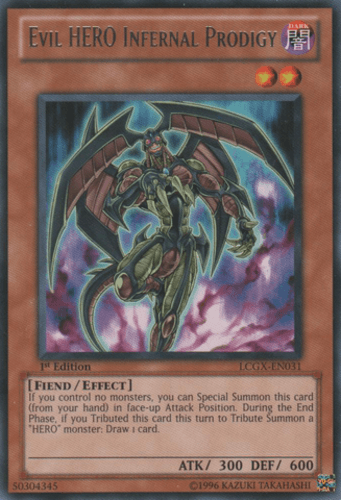 Evil HERO Infernal Prodigy - LCGX-EN031 Rare Unlimited