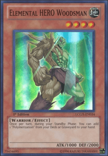 Elemental HERO Woodsman - LCGX-EN034 Super Rare Unlimited