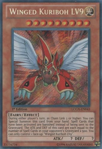 Winged Kuriboh LV9 - LCGX-EN043 Secret Rare Unlimited