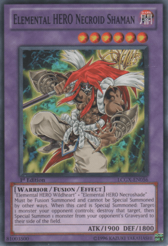 Elemental HERO Necroid Shaman - LCGX-EN056 Common 1st Edition