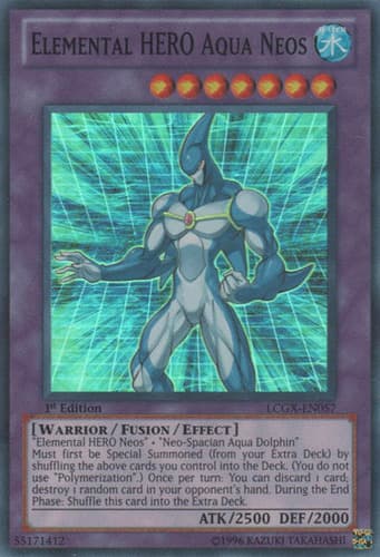 Elemental HERO Aqua Neos - LCGX-EN057 Super Rare 1st Edition
