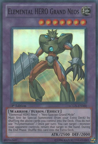 Elemental HERO Grand Neos - LCGX-EN060 Super Rare 1st Edition