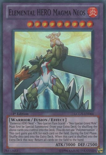 Elemental HERO Magma Neos - LCGX-EN064 Super Rare 1st Edition