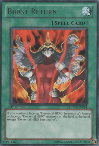 Burst Return - LCGX-EN084 Rare 1st Edition