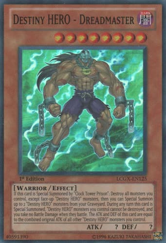 Destiny HERO - Dreadmaster - LCGX-EN125 Super Rare Unlimited