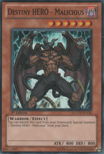 Destiny HERO - Malicious - LCGX-EN132 Common Unlimited