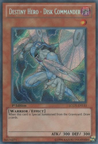Destiny HERO - Disk Commander - LCGX-EN133 Secret Rare Unlimited