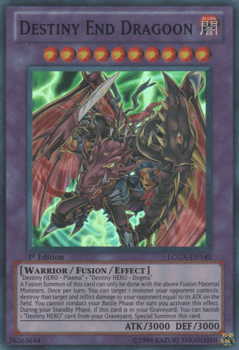 Destiny End Dragoon - LCGX-EN140 Super Rare 1st Edition