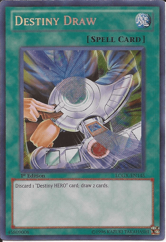Destiny Draw - LCGX-EN145 Secret Rare 1st Edition