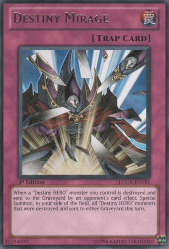 Destiny Mirage - LCGX-EN151 Rare 1st Edition