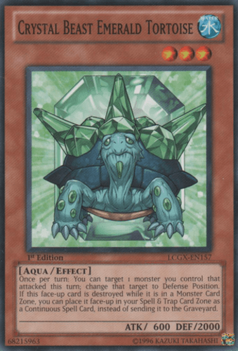Crystal Beast Emerald Tortoise - LCGX-EN157 Common 1st Edition