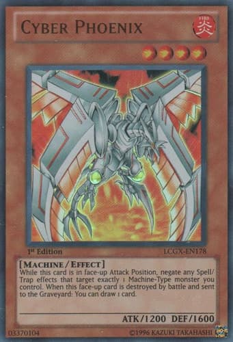 Cyber Phoenix - LCGX-EN178 Ultra Rare 1st Edition
