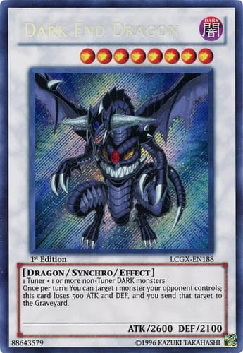 Dark End Dragon - LCGX-EN188 Secret Rare 1st Edition