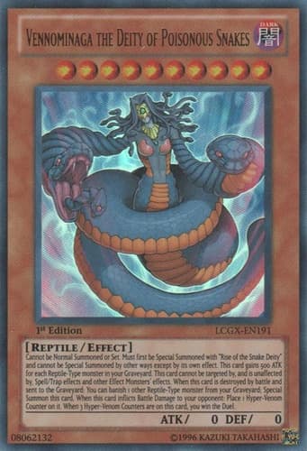 Vennominaga the Deity of Poisonous Snakes - LCGX-EN191 Ultra Rare Unlimited