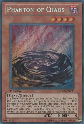 Phantom of Chaos - LCGX-EN193 Secret Rare 1st Edition
