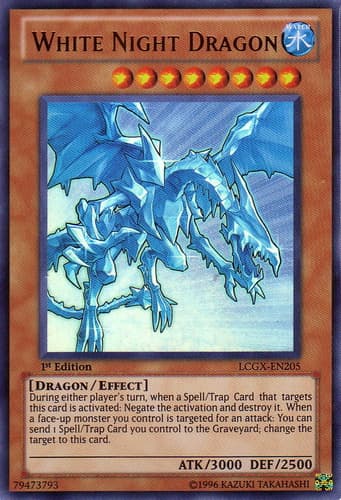 White Night Dragon - LCGX-EN205 Ultra Rare 1st Edition