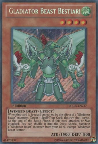 Gladiator Beast Bestiari - LCGX-EN237 Secret Rare Unlimited