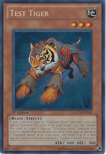 Test Tiger - LCGX-EN242 Secret Rare Unlimited