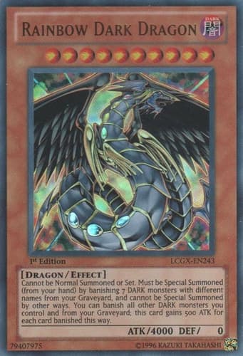 Rainbow Dark Dragon - LCGX-EN243 Ultra Rare 1st Edition
