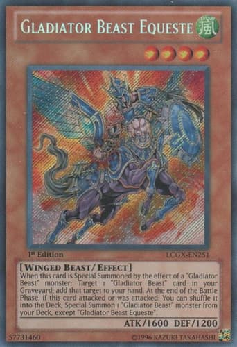 Gladiator Beast Equeste - LCGX-EN251 Secret Rare Unlimited