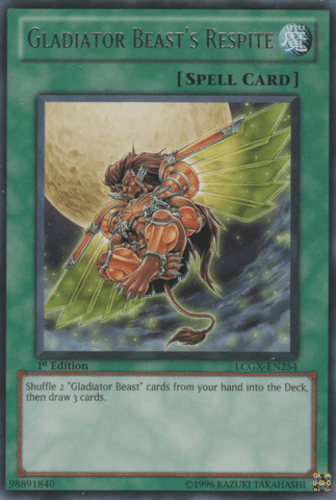 Gladiator Beast's Respite - LCGX-EN254 Rare Unlimited